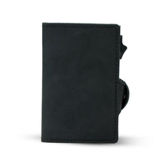 Side thruster card with banknote holder card bag Metal aluminum shell RFID card bag