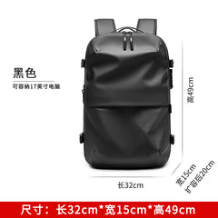 Vacuum compression backpack Men's backpack Large capacity business trip computer bag multi-function travel bag compression bag