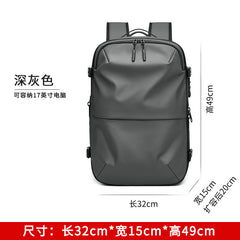 Vacuum compression backpack Men's backpack Large capacity business trip computer bag multi-function travel bag compression bag