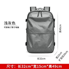 Vacuum compression backpack Men's backpack Large capacity business trip computer bag multi-function travel bag compression bag