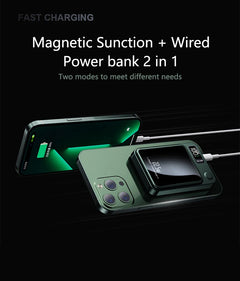 Portable Wireless Magnetic Power Bank 50000mAh – 22.5W Fast Charging for iPhone, Samsung & Huawei