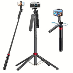 360°  Portable Camera Tripod with Wireless Bluetooth Remote