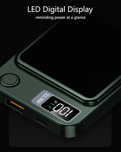 Portable Wireless Magnetic Power Bank 50000mAh – 22.5W Fast Charging for iPhone, Samsung & Huawei