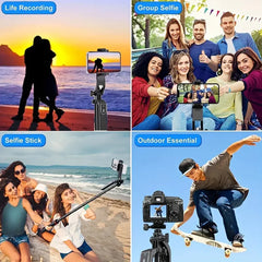 360°  Portable Camera Tripod with Wireless Bluetooth Remote